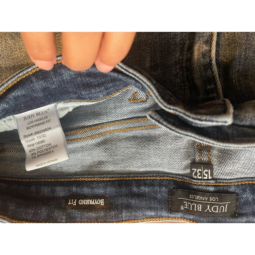 Judy Blue Women's Boyfriend  Fit Denim Jean Pants 15/32 - Picture 4 of 4